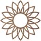 Ekena Millwork Daisy Wood Fretwork Pierced Ceiling Medallion, Walnut, 36"OD x 13 7/8"ID x 3/8"T CMWP36X36X0375DAWA - alternate 4